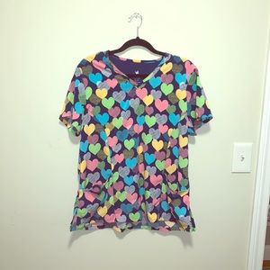 Willow brook scrub top